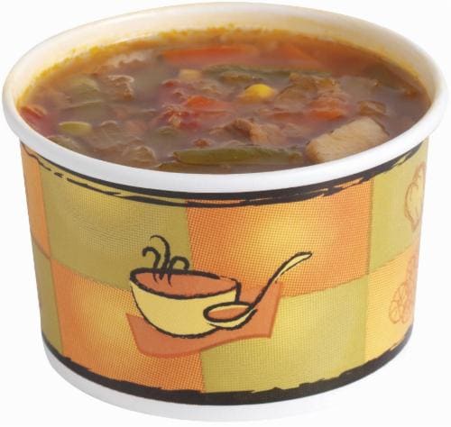 Small Salad Bar Soup Container Perspective: front