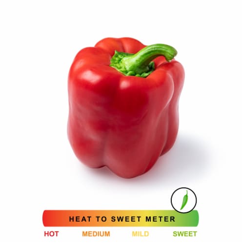 Red Hothouse Bell Pepper, 1 ct - Pay Less Super Markets