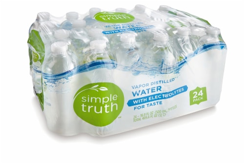 Simple Truth™ Vapor Distilled Electrolyte Bottled Water Perspective: front