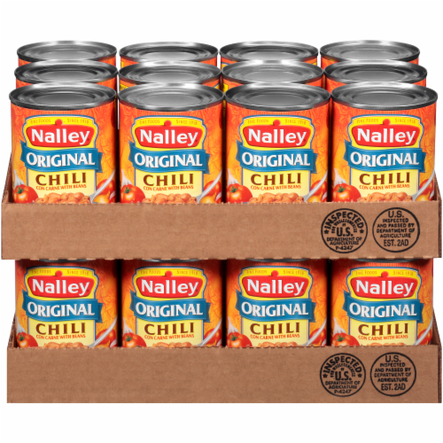 Nalley Chili (Case Sale) Perspective: front