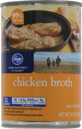 Kroger®  99% Fat Free Chicken Broth (Case Sale) Perspective: front