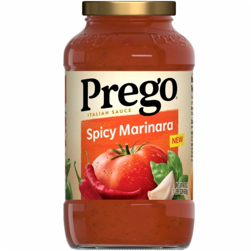 Prego® Spicy Marinara Sauce Case Perspective: front