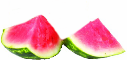 Watermelon - Seedless - 1/8 Perspective: front