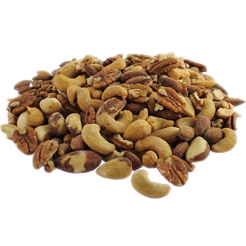Roasted & Salted Deluxe Mixed Nuts Perspective: front