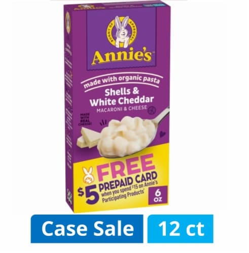 Annie's™ Shells & White Cheddar Case Sale Perspective: front