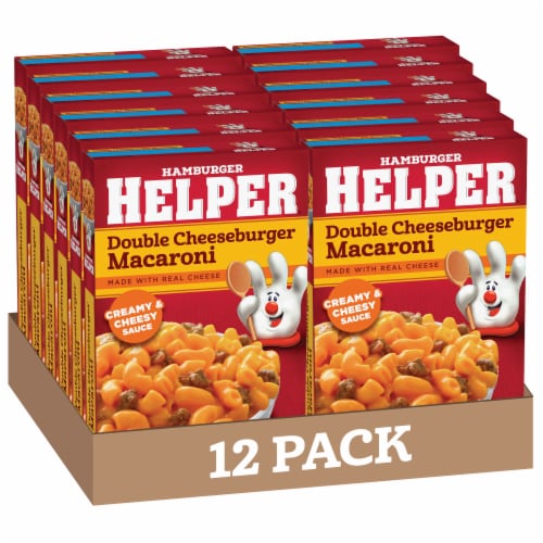 Hamburger Helper™ Double Cheeseburger Macaroni Case Sale Perspective: front