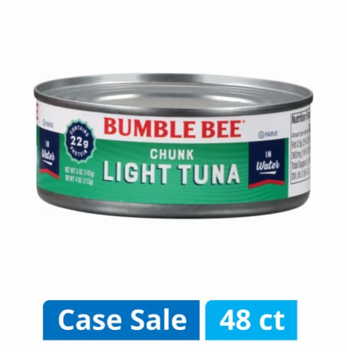 Bumble Bee Chunk Tuna in Water Case Sale Perspective: front