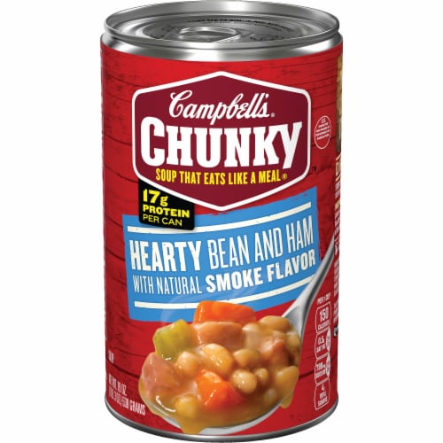 Campbell's® Chunky® Hearty Bean and Ham Soup Case Sale Perspective: front