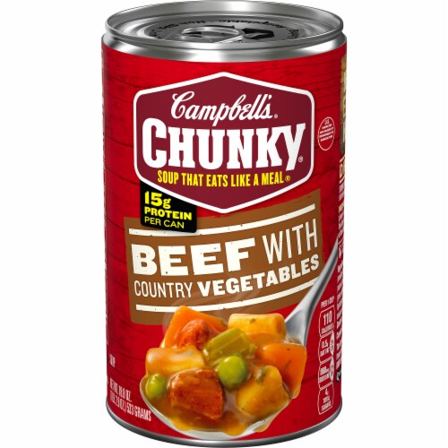 Campbell's® Chunky® Beef with Country Vegetables Soup Case Sale Perspective: front