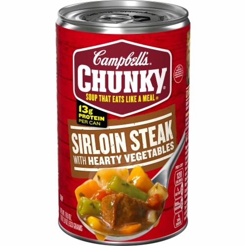 Campbell's® Chunky® Sirloin Steak with Hearty Vegetables Soup Case Sale Perspective: front