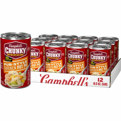 Campbell's® Chunky® Pub-Style Chicken Pot Pie Soup Case Sale Perspective: front