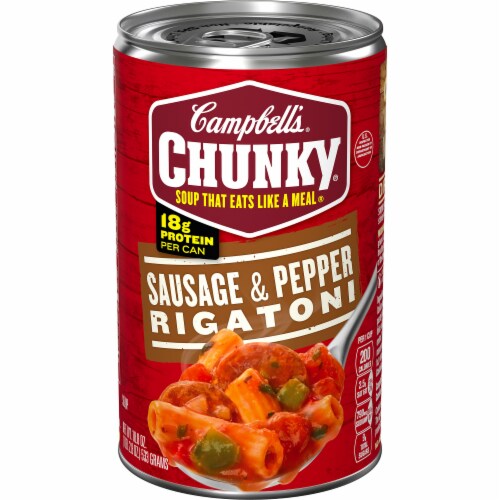 Campbell's® Chunky® Sauage & Pepper Rigatoni Soup Case Sale Perspective: front