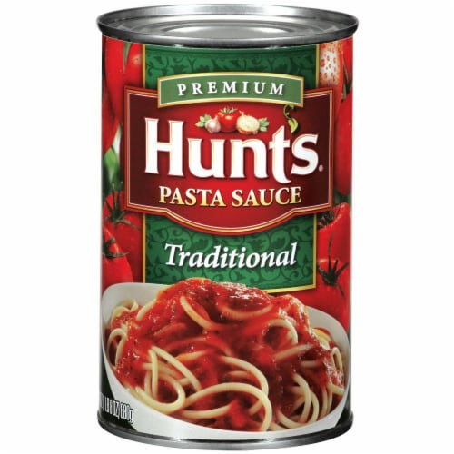 Hunt's Traditional Pasta Sauce Case Sale Perspective: front