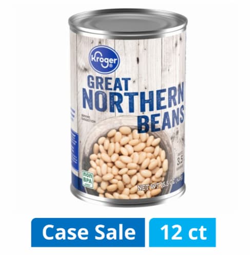 Kroger® Canned Great Northern Beans Case Sale Perspective: front
