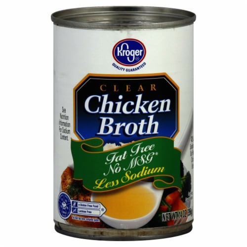 Kroger® Fat Free Low Sodium Chicken Broth Case Sale Perspective: front