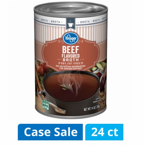 Kroger® Beef Flavored Broth Case Sale Perspective: front
