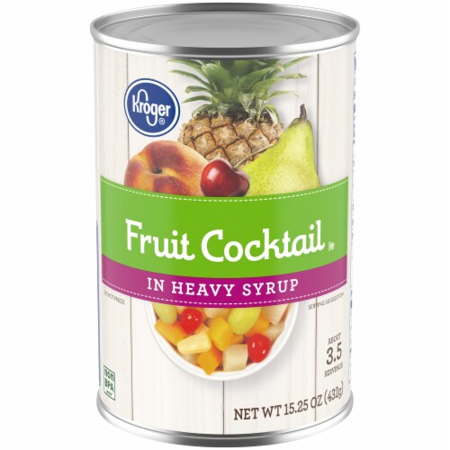 Kroger® Fruit Cocktail in Heavy Syrup Case Sale Perspective: front