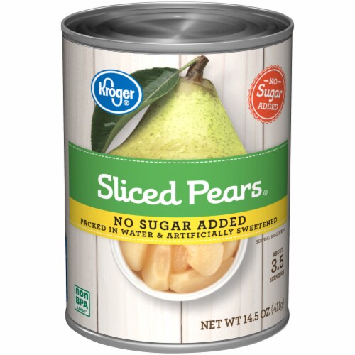 Kroger® Sliced Pears No Sugar Added Case Sale Perspective: front