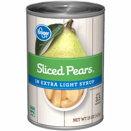Kroger® Sliced Pears in Extra Light Syrup Case Sale Perspective: front