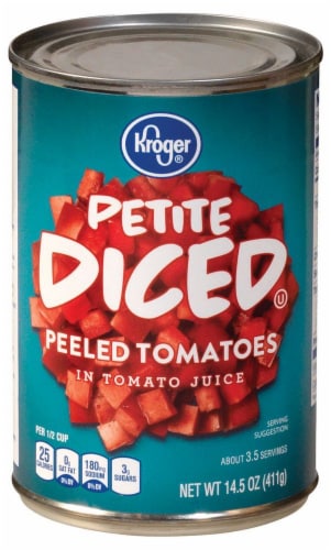 Kroger® Petite Diced Tomatoes Case Sale Perspective: front