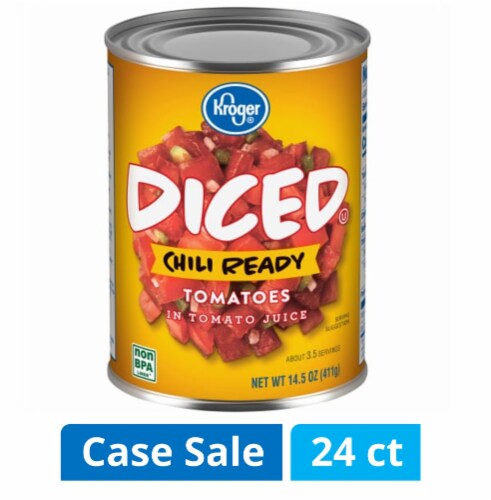 Kroger® Chili Ready Diced Tomatoes Case Sale Perspective: front