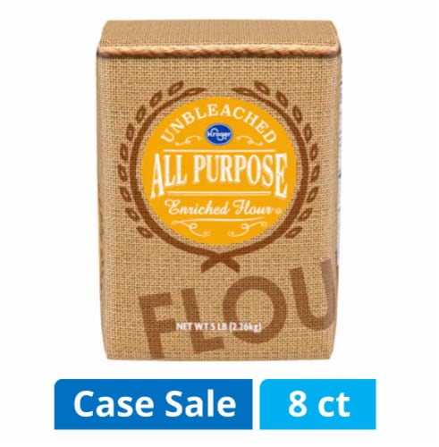 Kroger® Unbleached All Purpose Enriched Flour Case Sale Perspective: front