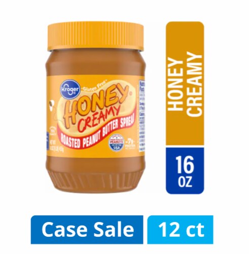 Kroger® Honey Creamy Roasted Peanut Spread Case Sale Perspective: front