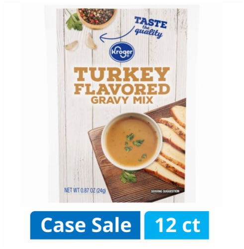 Kroger® Turkey Flavored Gravy Mix Case Perspective: front