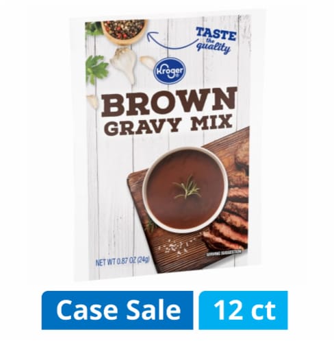 Kroger® Brown Gravy Mix Case Perspective: front