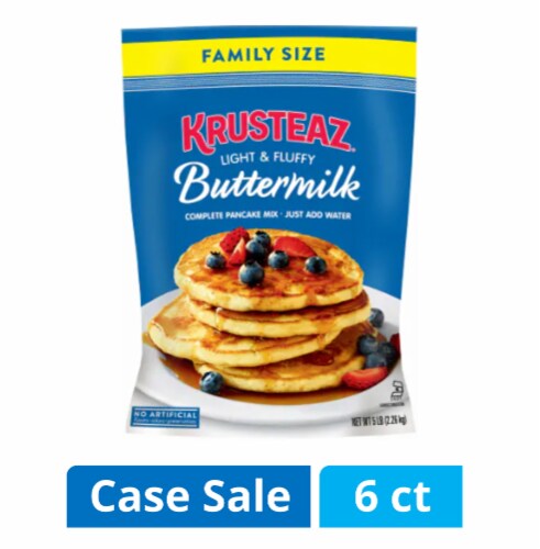 Krusteaz Buttermilk Pancake Mix Case Sale Perspective: front