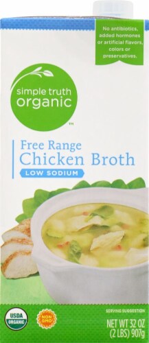 Simple Truth Organic™ Low Sodium Chicken Broth Case Sale Perspective: front