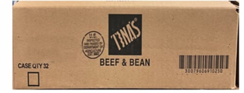 Tina's Beef & Bean Burrito Case Sale Perspective: front