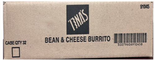 Tina's Bean & Cheese Burrito Case Sale Perspective: front