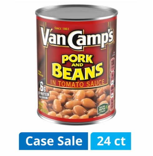 Van Camp's Pork and Beans Case Perspective: front