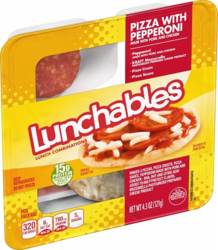Oscar Mayer Pepperoni Pizza Lunchable Case Sale Perspective: front