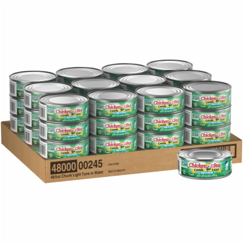 Chicken of the Sea® Chunk Light Tuna in Water Case Sale Perspective: front