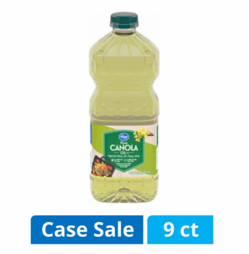 Kroger® Pure Canola Oil Case Sale Perspective: front