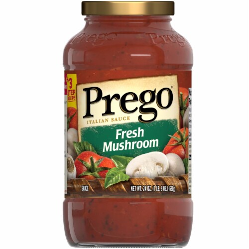 Prego Fresh Mushroom Italian Pasta Sauce (12 Pack) Perspective: front
