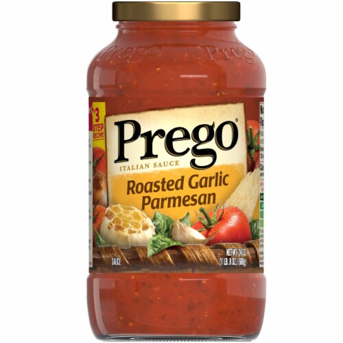 Prego Garlic Parmesan Italian Pasta Sauce (12 Pack) Perspective: front