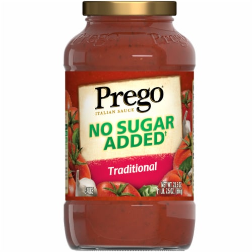 Prego No Salt Added Traditional Italian Pasta Sauce (6 Pack) Perspective: front