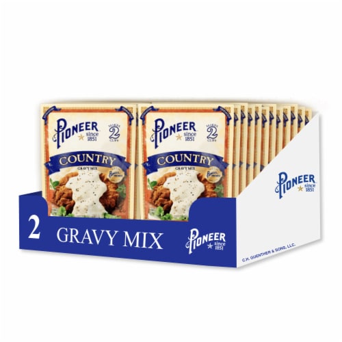Pioneer Country Gravy Mix Case Sale Perspective: front