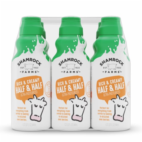Shamrock Farms Fat Free Half & Half Case Sale Perspective: front