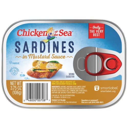 Chicken of the Sea® Sardines in Mustard (12 Pack) Perspective: front