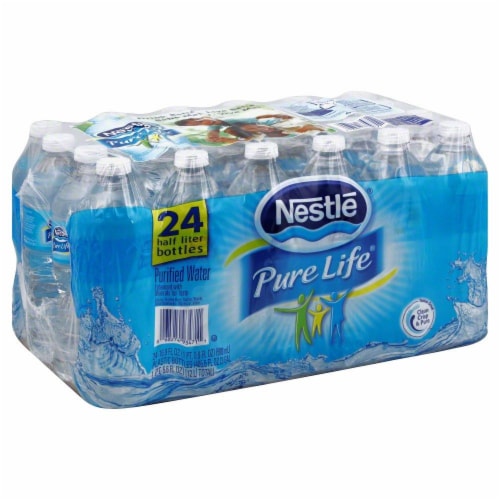 Pure Life Purified Water, 16.9 Fl Oz, Plastic Bottled Water (12