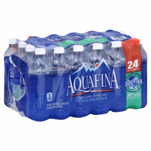 Aquafina 24-Pack 16.9-fl oz Purified Bottled Water in the Water