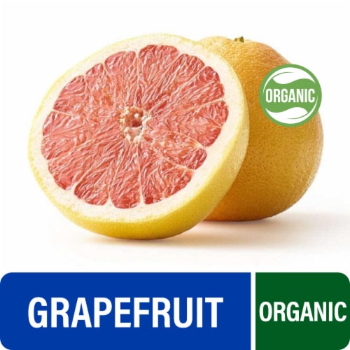 Fresh Organic Deep Red Grapefruit - Each Perspective: front