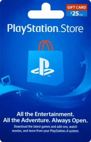 Sony PlayStation $25 Gift Card – Activate and add value after Pickup, removed at - King Soopers