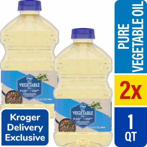 Kroger® 100% Pure Vegetable Oil x 2 Perspective: front