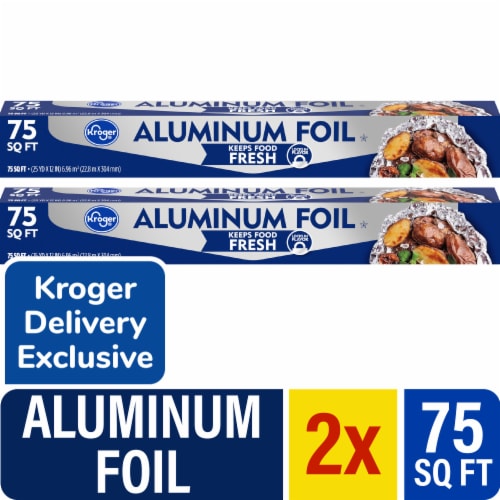 Kroger® Aluminum Foil x 2 Perspective: front