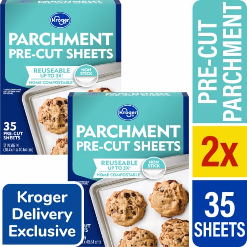 Kroger® Parchment Paper Pre-Cut Sheets x 2 Perspective: front